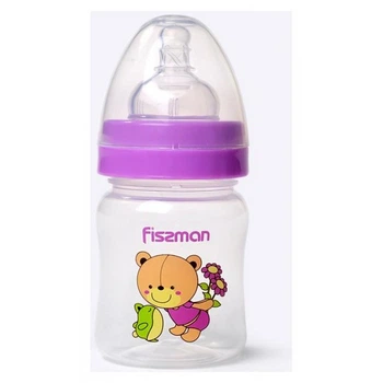 Пляшка дитяча для годування Fissman Babies "Ведмедик-улюбленець" 120мл з широкою шийкою (187467)