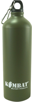 Фляга Kombat UK Aluminium Water Bottle 1000 мл Оливковая (kb-awb1000-olgr)