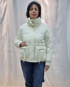 Женская демисезонная куртка Max Mara (Vivilona) 2579 Белый, XL