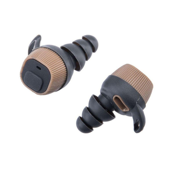 Активні захисні навушники (беруші) Earmor M20 Tactical Earbuds Coyote Brown