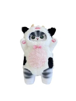 Игрушка мягкая котик Аниме Anime Cat Mofusand в костюме животного Корова
