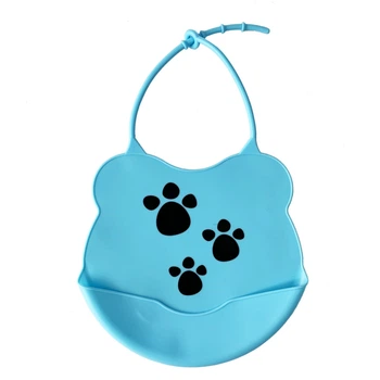 Детский слюнявчик Мини MGZ-0604(Blue) силиконовый