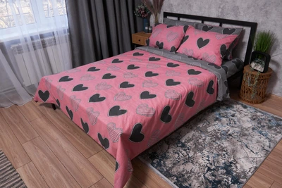 Комплект постельного белья Moon&Star Бязь Gold Люкс «Love» King Size 220x240 наволочки 2х50х70 (MS-820002754)