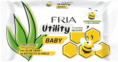 Дитячі вологі серветки Fria Easy Baby Delicate 72 шт (8009432007900)