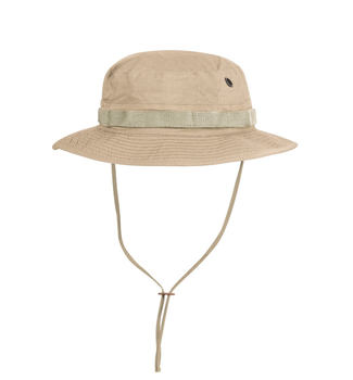 Панама тактична Helikon-tex із хвостом S Пісочна BOONIE Hat - Cotton Ripstop - Khaki (KA-BON-CR-13-B03-S)