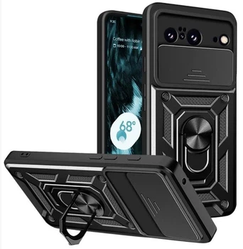 Чохол Camshield з кільцем-підставкою на Google Pixel 8 (black)