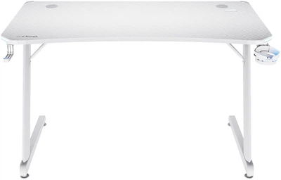 Комп'ютерний стіл Trust GXT709W Luminus RGB 25328 Білий (8713439253283)