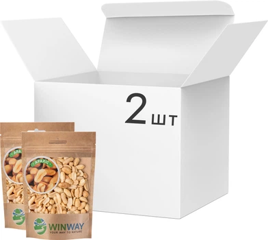 Упаковка арахиса очищенного Winway соленого 100 г х 2 шт (0.2 кг) (4821912900013)