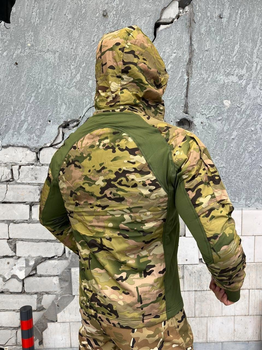 Тактична куртка демісезонна на флісі мультикам XL