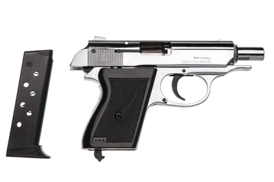 Стартовый пистолет Walther ppk, Ekol Lady + 20 патронов, Сигнальный пистолет под холостой патрон 9мм, Шумовый