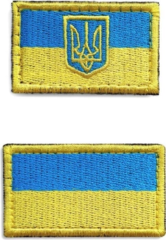 Набор шевронов IDEIA на липучке Флаг Украины и Флаг с Трезубцем 2 шт (2200004271217)