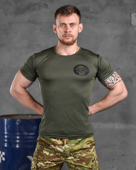Тактическая потоотводящая футболка odin diva oliva XL