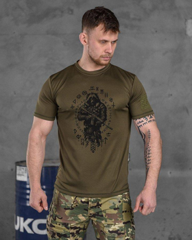 Тактическая потоотводящая футболка Oblivion tactical berserk oliva ВТ6783 2XL