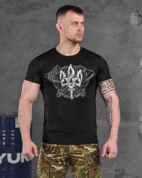 Тактическая потоотводящая футболка Odin black coat of arms ВТ6861 3XL