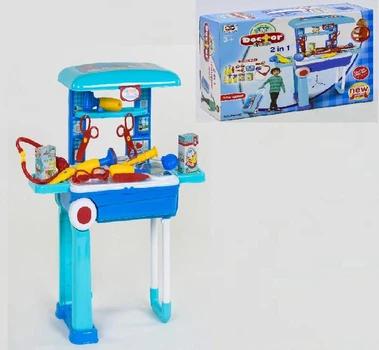 Игровой набор Xiong Cheng Doctor Kids Доктор в Чемодане - трансформер 2 в 1 на колесах инструменты акссесуары