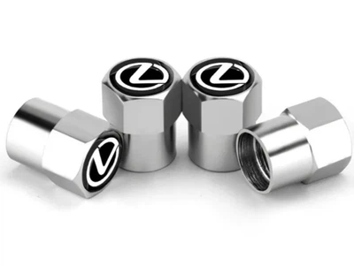 Колпачки на ниппель золотник с логотипом Lexus 4шт