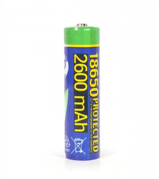 Акумулятор Li-Ion 18650 2600mAh EnerGenie EG-BA-18650/2600 з захистом (1 шт.) блістер