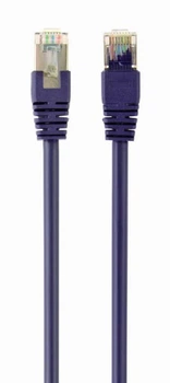 Патч корд Cablexpert PP6-0.25M/V, FTP, категория. 6, литой, 50u" штекер с фиксатором, 0.25м, фиолетовый