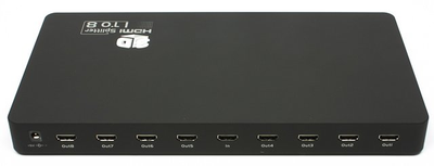 Разветвитель HDMI Viewcon VE 405, 8 портов, поддерживается 3D