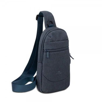 Сумка-слинг для мобильных устройств Rivacase 7711 (Dark Grey), коллекция "Galapagos", темно-серый