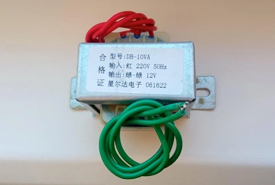 Трансформатор понижающий 50Гц серии EI48 220v to 12V 10W (DB-10VA)