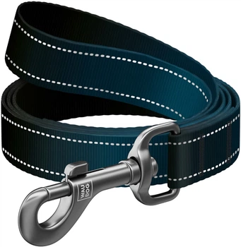 Поводок для собак нейлоновый WAUDOG Nylon Mono светоотражающий S 15 мм 122 см Черный (52171Collar)