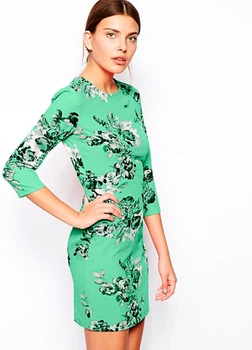 Зеленое мини платье Asos S Stk000219