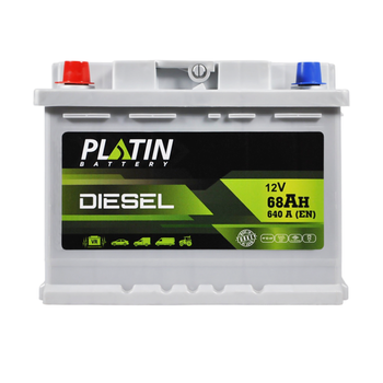Автомобильный аккумулятор PLATIN Silver Diesel MF 68Ah 640A L+ L2