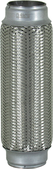 Гофра глушителя 50х230мм. 3-х слойная (CarLine) (длинный фланец) CL 50x230