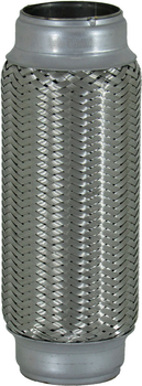 Гофра глушителя 50х200мм. 2-х слойная (CarLine) (длинный фланец) CL 50x200/2