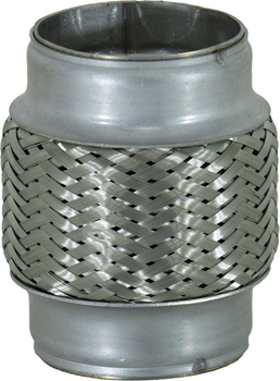 Гофра глушителя 60х100мм. 3-х слойная (CarLine) (длинный фланец) CL 60х100