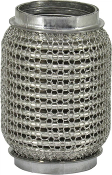 Гофра глушника 55х120мм. 3-х кульова Interlock, кольчуга (Walline) (короткий фланець) WL 55x120 VW-OE