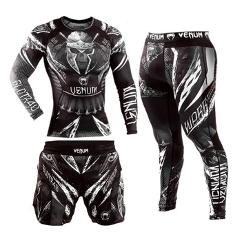 Комплект детский MMA "3в1" Venum GLDTR (Gladiator) 4.0 (Рашгард, Шорты и Легинсы) Рост 150 - 160 см