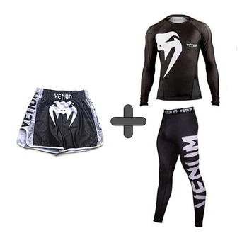 Комплект MMA "3в1" Venum Giant (Рашгард, Шорты и Легинсы) для тайского бокса Муай тай L