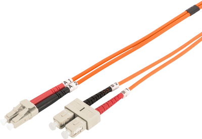 Оптичний патч-корд Digitus LWL LC/UPC - SC/UPC 50/125 Multimode Duplex 3 м Orange (DK-2532-03)