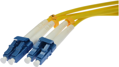 Patchcord optyczny Intellinet LC/APC - LC/APC 9/125 Duplex 2 m Yellow (8057685302709)