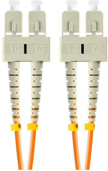 Оптичний патч-корд Lanberg MM SC/UPC - SC/UPC Duplex om2 3 мм 5 м Orange (FO-SUSU-MD21-0050-OG)
