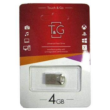 Флеш пам `ять 4Gb T&G 106 Metal (55294)