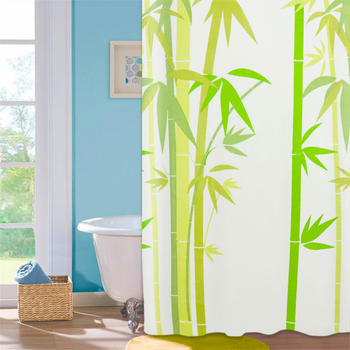 Шторка - фіранка для ванної Мій Дім Green Bamboo 180х180 см NJ10109