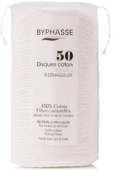 Диски косметичні Byphasse Cotton Oval Fibres Naturalles 50 шт (8436097094028)