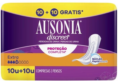 Жіночі урологічні прокладки Ausonia Discreet Extra 20 шт (8001090857194)