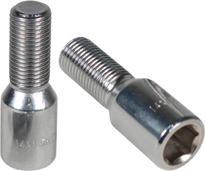 Болт колеса унів. 14x1,5x28 хром внутр. шестигранник L-12 (Walline) F 454 Walline (F454)