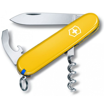 Складаний швейцарський ніж Victorinox Waiter Ukraine Yellow 9in1 Vx03303.8