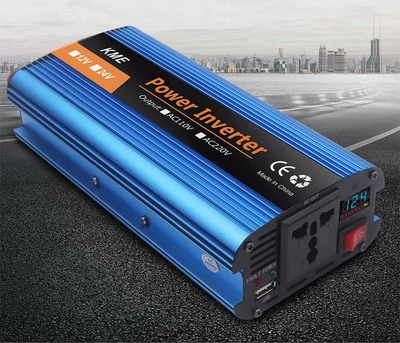 2600W номинал. Преобразователь напряжения KME 2600. Автомобильный инвертор на 2600W (12V-220V)
