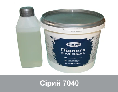 Эпоксидный наливной пол для склада и гаража Plastall™ 4.8 кг Серый