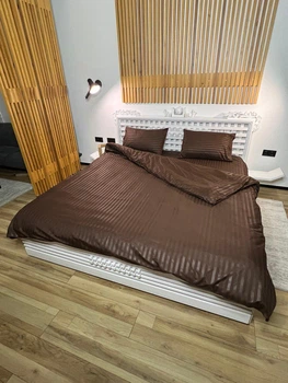 Євро комплект постільної білизни страйп Vital Textile SP-9 200х220см