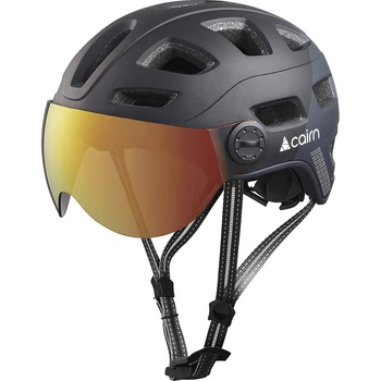 Велошолом Cairn Quartz Visor LED USB black 52-58 0300390-0206_52-58
