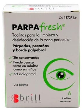 Вологі серветки для очей Hylo Parpafresh Toallitas 6 шт (8470001872746)