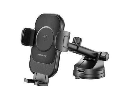 Авто зарядное беспроводное + держатель Borofone BH203 Blue Charm Wireless 15W