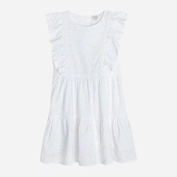 Дитяча літня сукня для дівчинки Cool Club CCG2412199 122 см Біла (5903977273468)